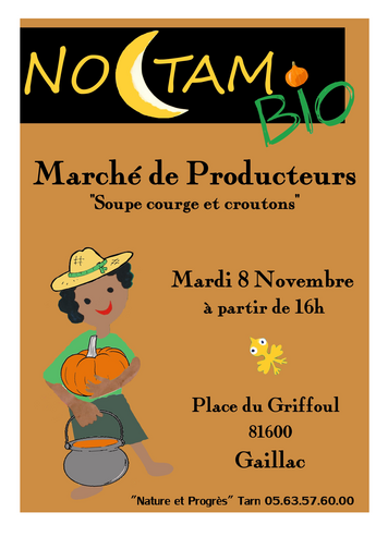 4fc090ad7ab7cab9771bfad06f9f8177 mardi 8 novembre 2022 - Gaillac - Noctambio marché bio Gaillac en fête !