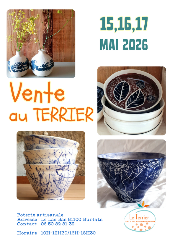 Boutique éphémère poterie - Week-end de l'Ascension