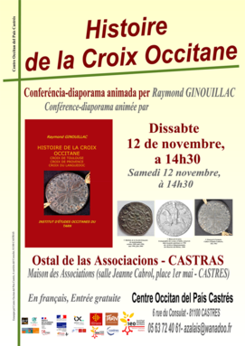 resized e9f9118ef276d488ea84fdb2258f5a88 samedi 12 novembre 2022 - Castres - Centre Occitan del País Castrés présente Conférence l'histoire de la Croix occitane